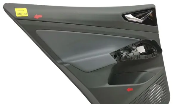 Front door card panel trim