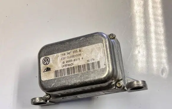 Volkswagen Touareg I ESP acceleration yaw rate sensor 1K0907655B U975F08A3M 10098503194