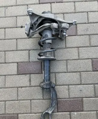 Front shock absorber with coil spring