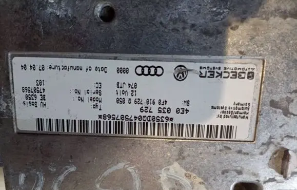 Audi A6 S6 C6 4F MMI control unit 4E0035729 4F0910729Q
