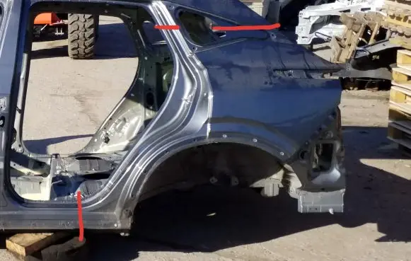 Nissan Qashqai J12 Rear quarter panel 