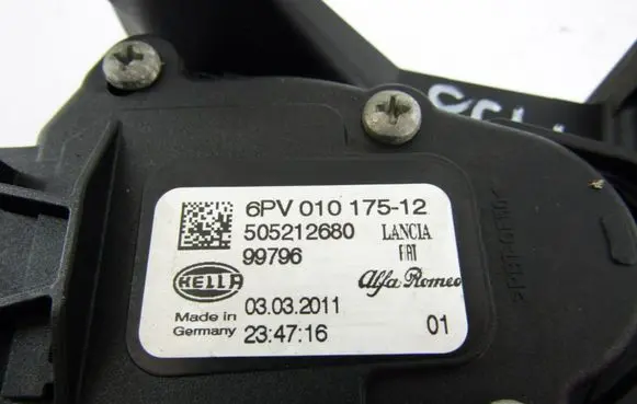 Alfa Romeo Giulietta Accelerator throttle pedal 6PV01017512