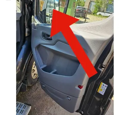 Ford Transit Front door vent window glass four-door BK31V21418A DOT511M451AS2