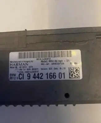 BMW 8 G15 Other control units/modules CI944216601 9442166