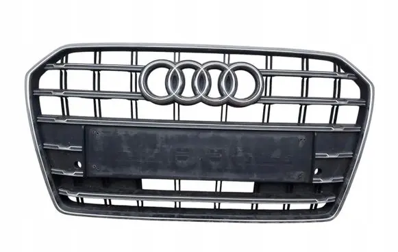 Audi A6 C7 Front bumper upper radiator grill 4G0853651BK
