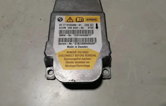 BMW 5 E60 E61 Airbag control unit/module 9145400 65779145400