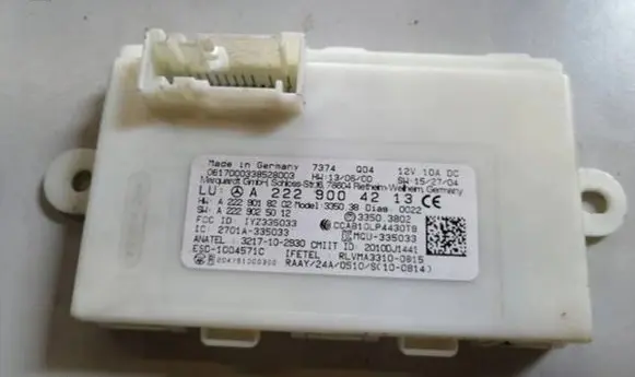 Mercedes-Benz C W205 Keyless (KESSY) go control unit/module A2229004213 A2229025012 A2229018202