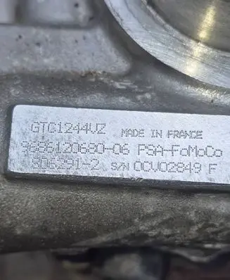 Citroen Berlingo Turbo GTC1244VZ 966120680 CCN02849