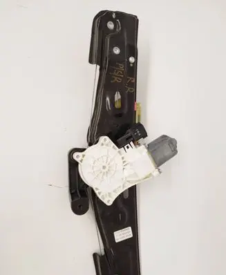 Rear door window regulator with motor