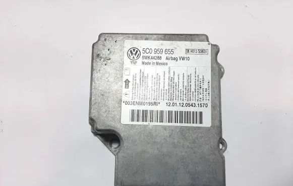 Volkswagen PASSAT B7 Airbag control unit/module 5C0959655