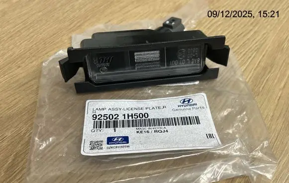 Hyundai i30 Number plate light 925021H500