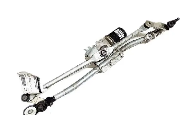 Front wiper linkage and motor