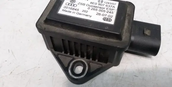 Audi A4 S4 B6 8E 8H ESP acceleration yaw rate sensor 8E0907637A 0265005245