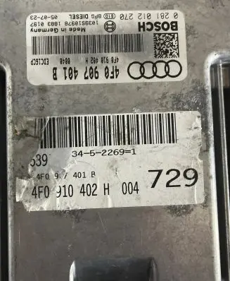 Audi A6 S6 C6 4F Engine control unit/module 4F0910402H 0L2810187G 0301206046