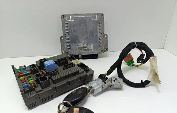 Citroen C8 Engine ECU kit and lock set 9654695480 1400310480 0281011968