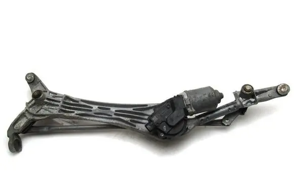 Front wiper linkage and motor