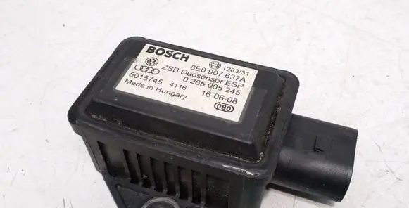 Audi A8 S8 D3 4E ESP acceleration yaw rate sensor 8E0907637A 0265005245