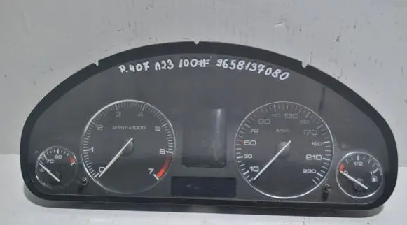 Peugeot 407 Speedometer (instrument cluster) 9658137080