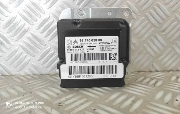Peugeot Expert Airbag control unit/module 9817062880 YBBF0212605 0285012427