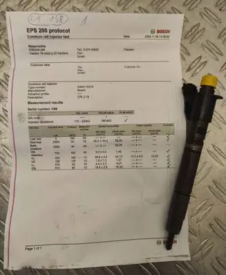 Volvo XC60 Fuel injector 0445116016 CRL318