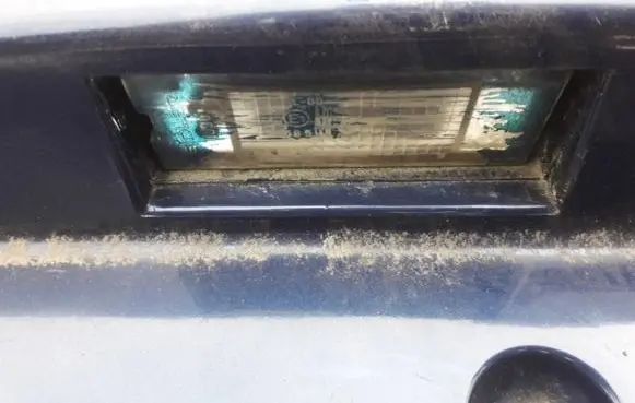 Renault Laguna II Number plate light