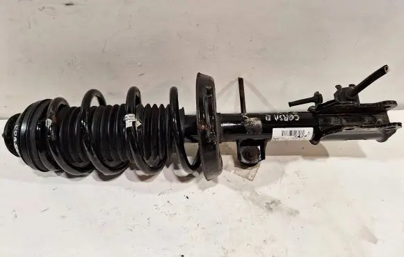 Opel Corsa D Front shock absorber with coil spring 13214360