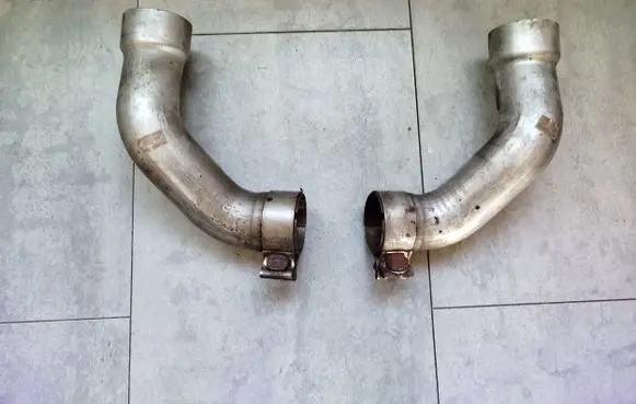 Porsche Cayenne (9Y0 9Y3) Exhaust gas pipe 9Y0253824 9Y0253823 9Y0253824AB