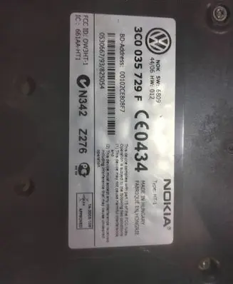 Volkswagen PASSAT B6 Phone control unit/module 3C0035729F 00102CE808F7 N342Z276