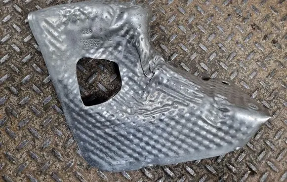 Heat shield in engine bay