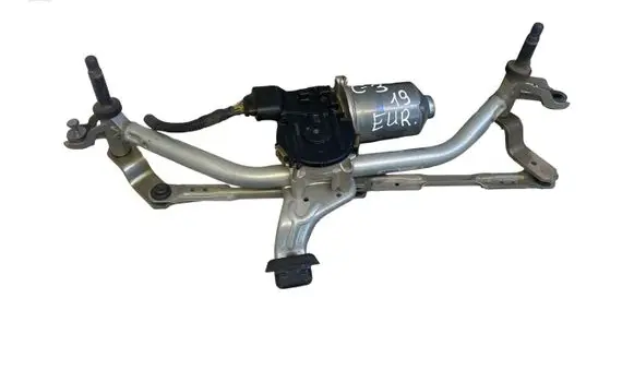 Front wiper linkage and motor