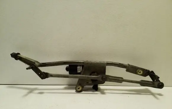 Front wiper linkage and motor