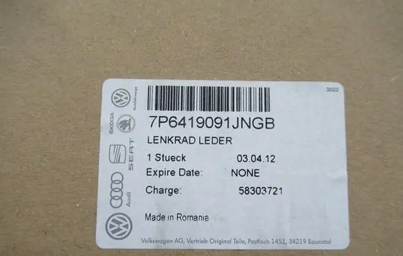 Volkswagen Touareg II Steering wheel 7P6419091JNGB