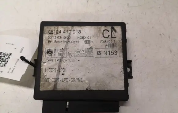 Opel Zafira A Comfort/convenience module 24410018 F005V00131