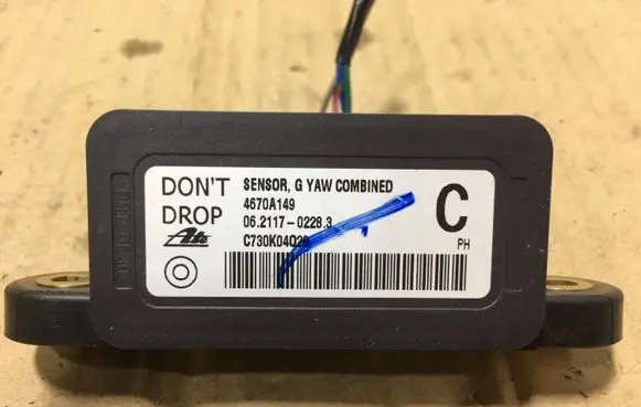 Mitsubishi ASX ESP acceleration yaw rate sensor 4670A149