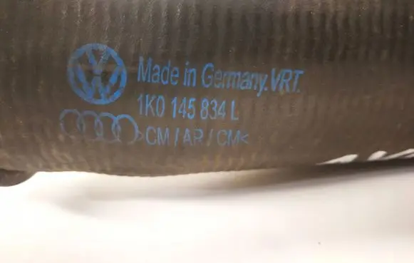 Audi A4 S4 B6 8E 8H Coolant pipe/hose 1K0145834L