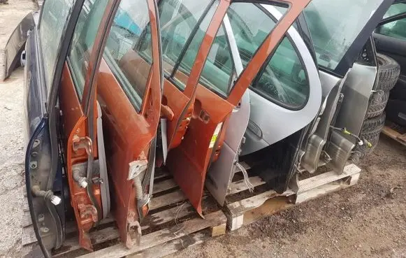 Renault Megane I Front door sidabrines