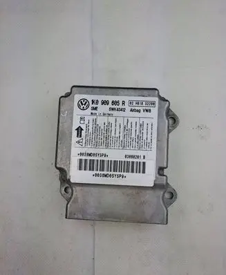 Volkswagen Golf Plus Airbag control unit/module 1K0909605R 5WK43412 03060201B