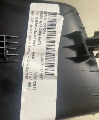 Ford Focus Electric window control switch 4M5T14529A