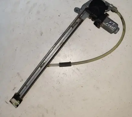 Rear door window regulator with motor