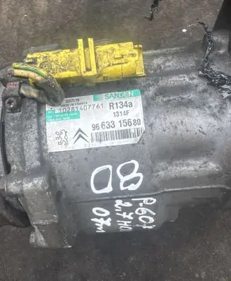 Peugeot 607 Air conditioning (A/C) compressor (pump) 10281407761 9663315680