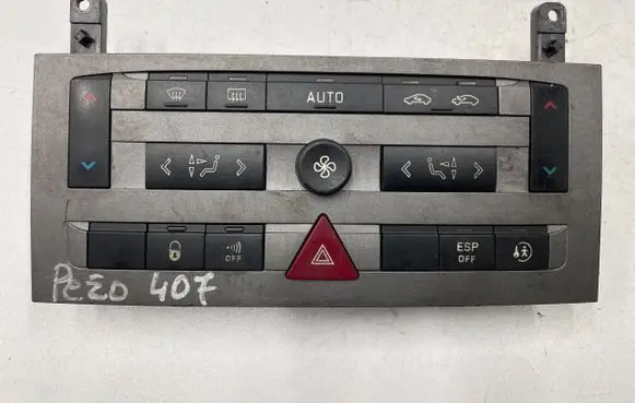 Peugeot 407 Climate control unit 96573322 FG0B05E628 VP4PUH18C612FE