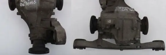 Volkswagen Phaeton Rear axle beam with reductor 3239604