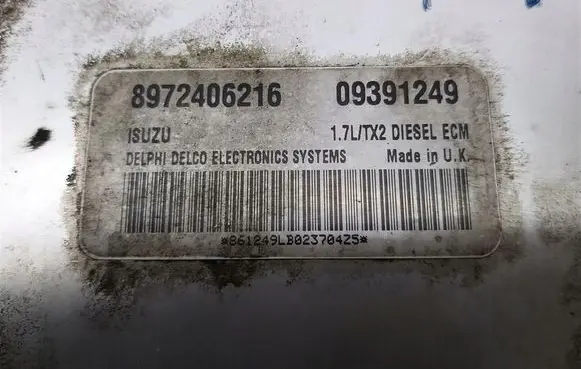 Opel Astra G Engine control unit/module 09391249