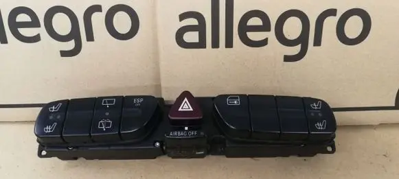 Mercedes-Benz C W203 Hazard light switch 2038218658