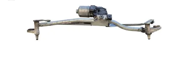 Front wiper linkage and motor