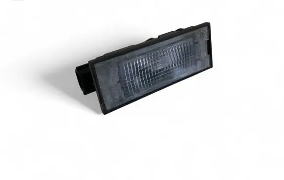 Trunk door license plate light bar