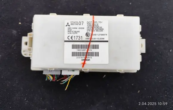 Mitsubishi Space Star Other control units/modules 8637A907 CCAB11LP3800T6 2011DJ2308