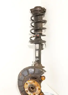 Front shock absorber with coil spring