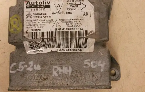 Citroen C5 Airbag control unit/module 9673576580 610963100