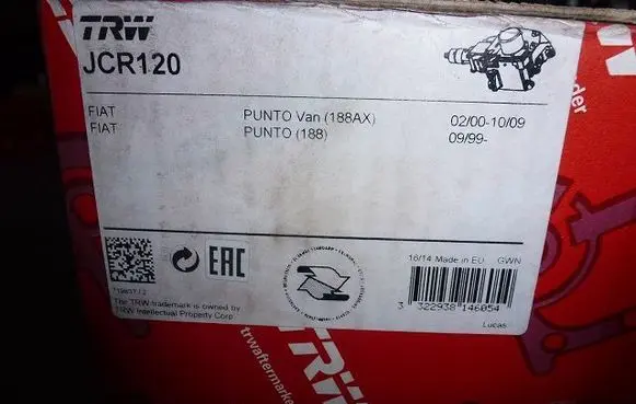 Fiat Grande Punto Steering wheel axle JCR120